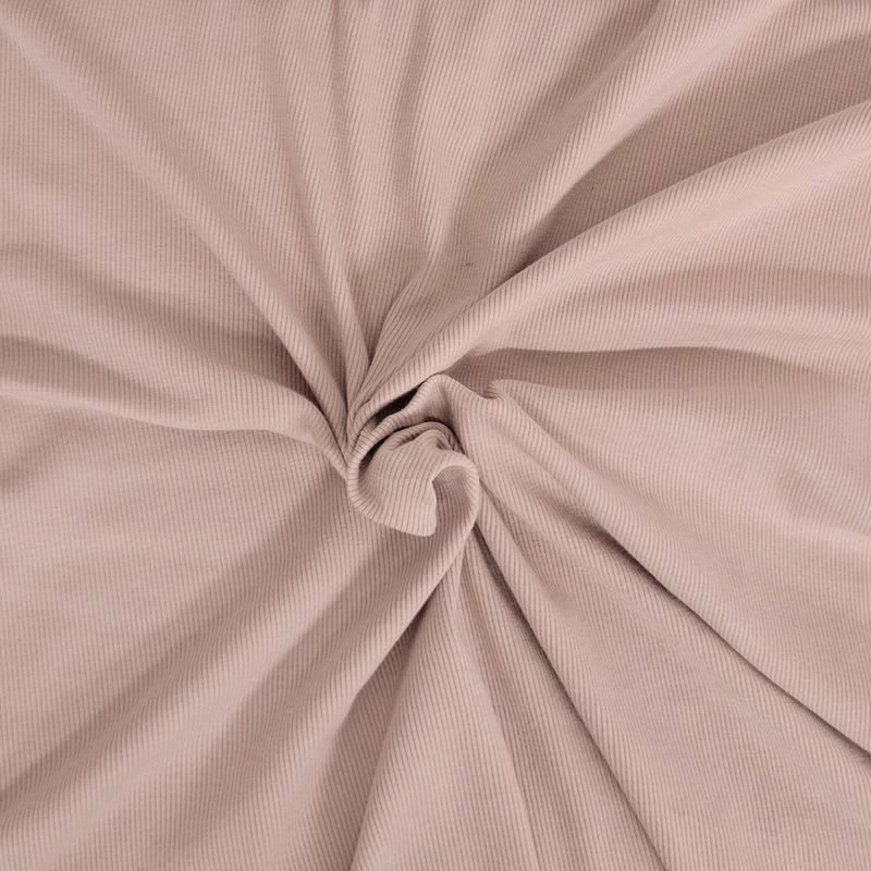 Cotton Spandex 2x1 Rib Pink Smoke