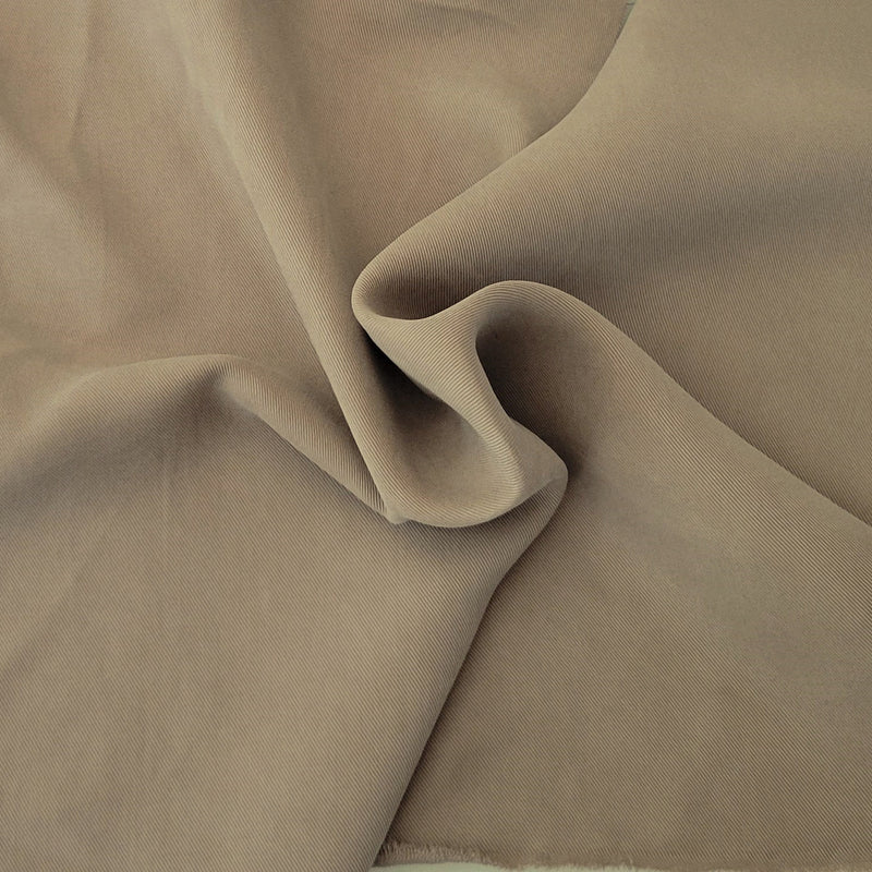 Cupro Tencel Twill Gabardine Putty