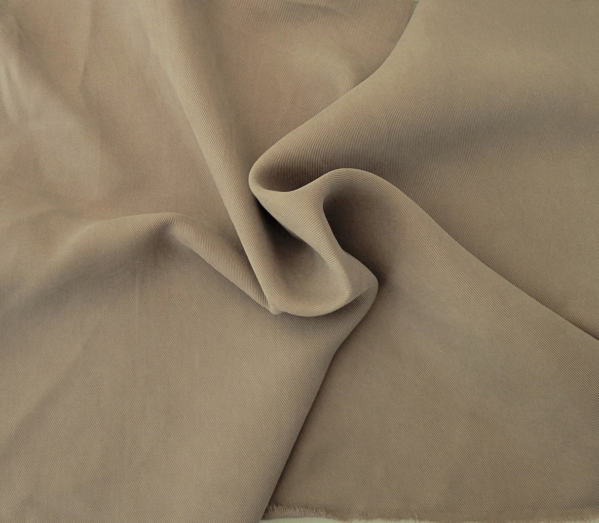 Cupro Tencel Twill Gabardine Putty