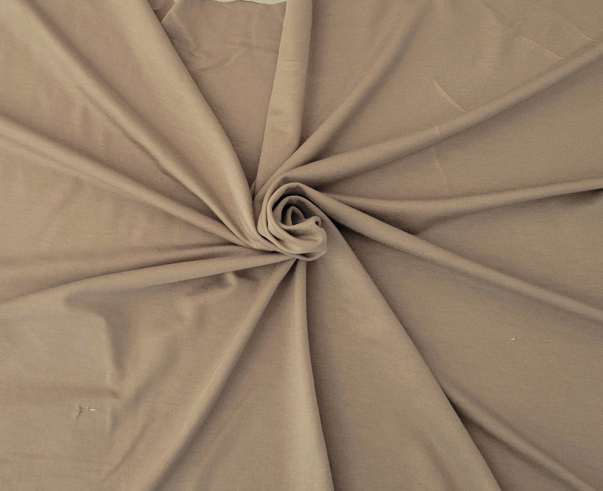 Bamboo Spandex Jersey Toffee