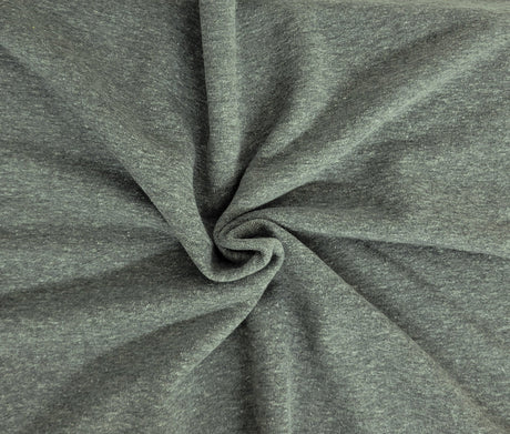 French Terry Knit Dark Heather Gray
