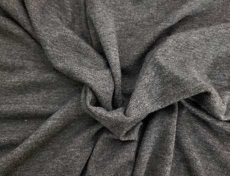Bamboo Rib Knit Heather Charcoal
