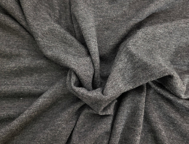 Bamboo Rib Knit Heather Charcoal