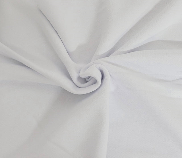 Cotton French Terry Knit Cool White