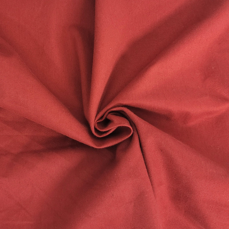 Brushed Cotton Twill Red