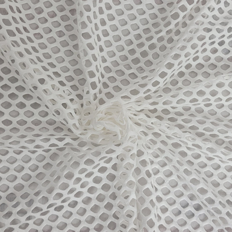 Cotton Fishnet Knit Off White Big Holes