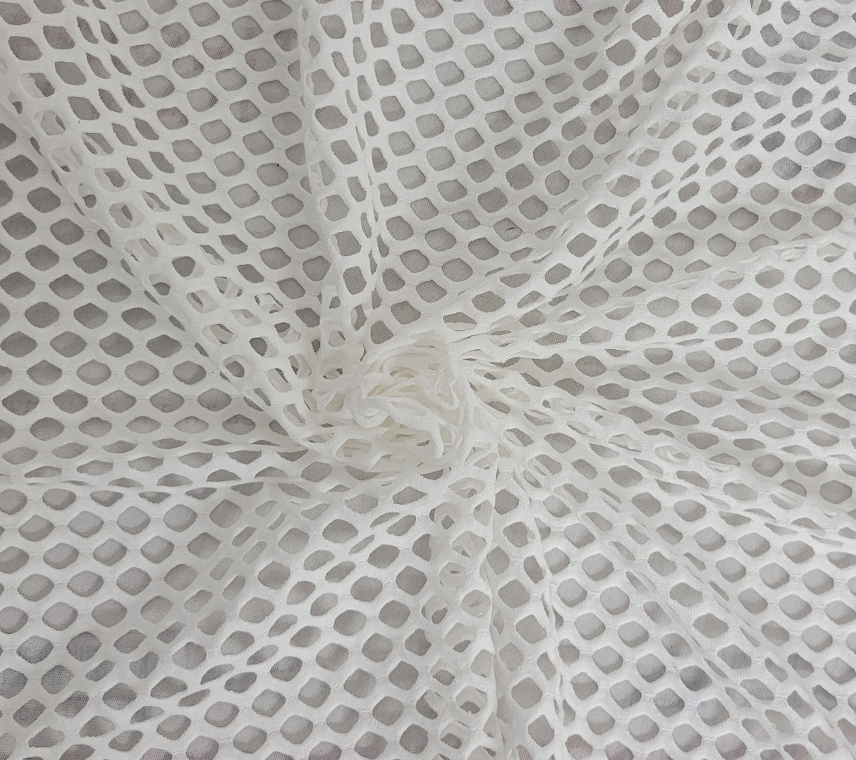 Cotton Fishnet Knit Off White Big Holes