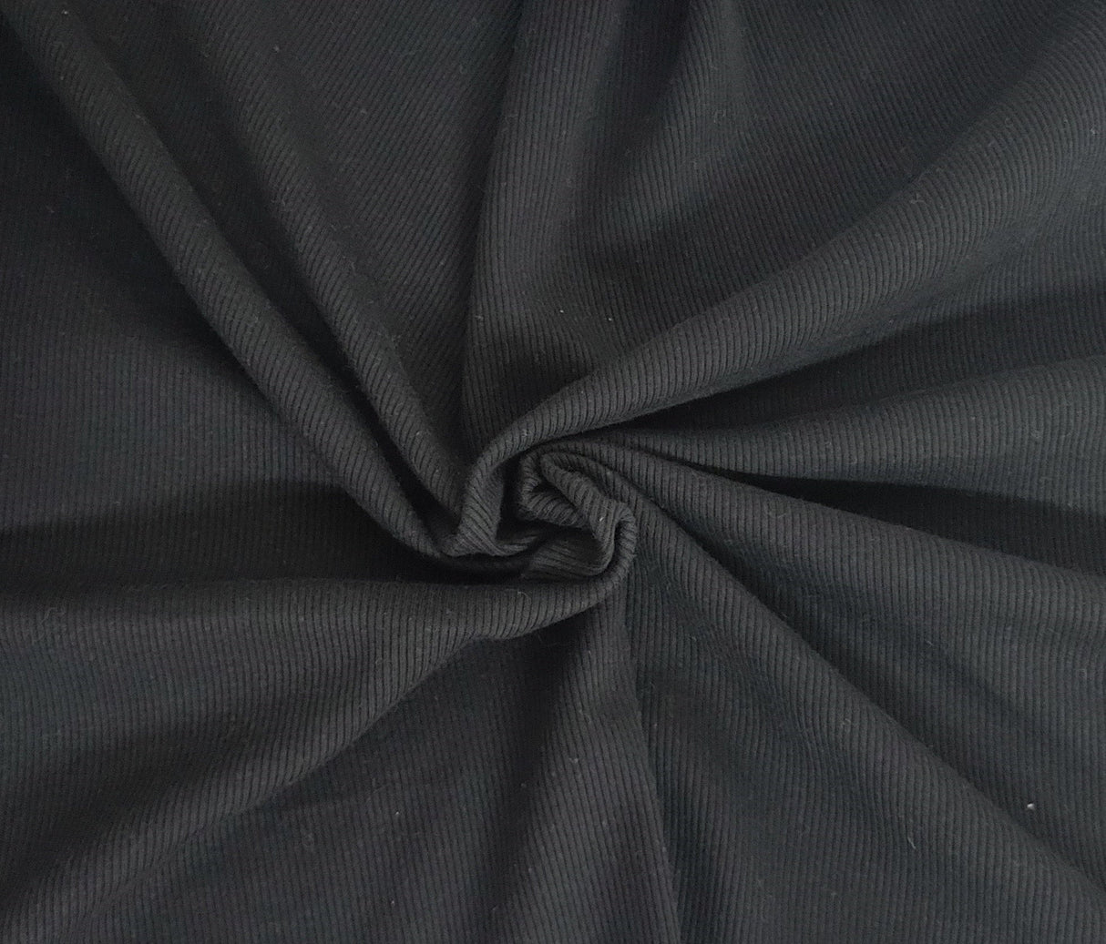 Organic Cotton Rib Knit Black
