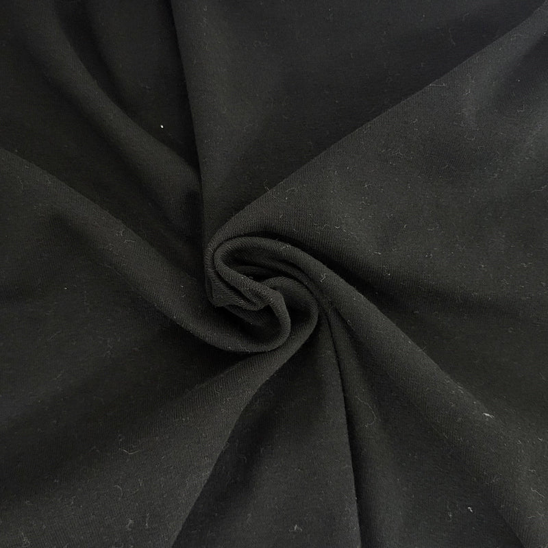 Cotton Rib Knit Black Tubular