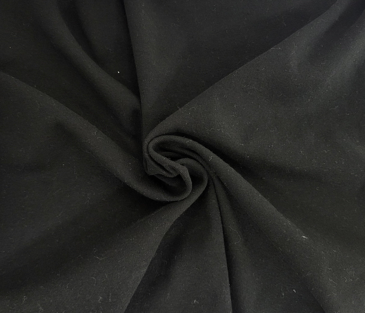 Cotton Rib Knit Black Tubular