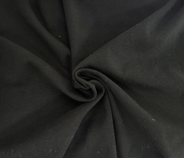 Cotton Rib Knit Black Tubular