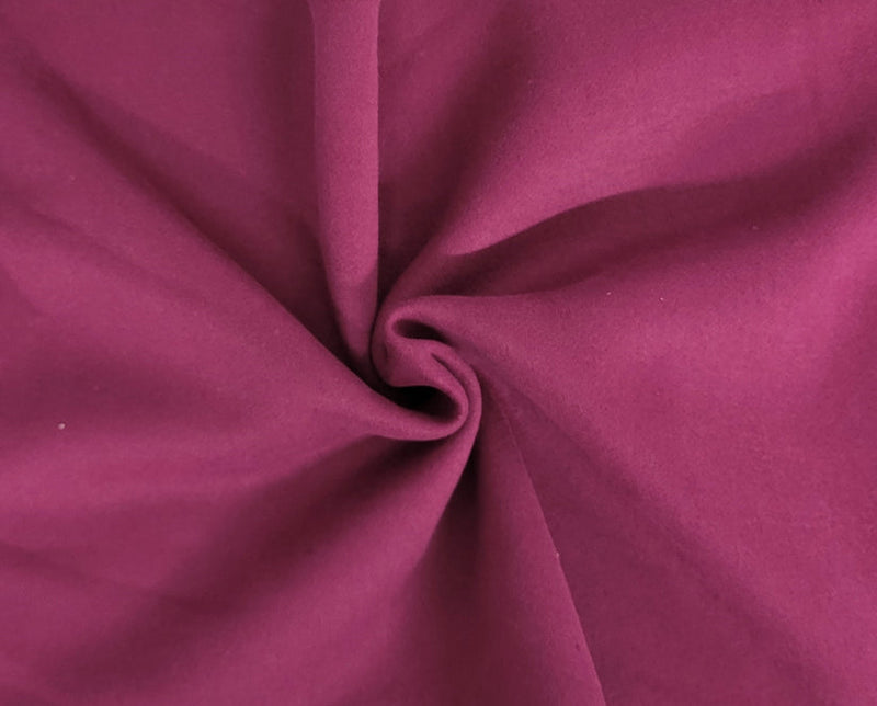 1 Yard Berry Cotton Blend Sweatshirt Fleece Knit Fabric Soft Warm Material For Hoodies