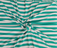Modal Spandex Jersey Green White Stripe
