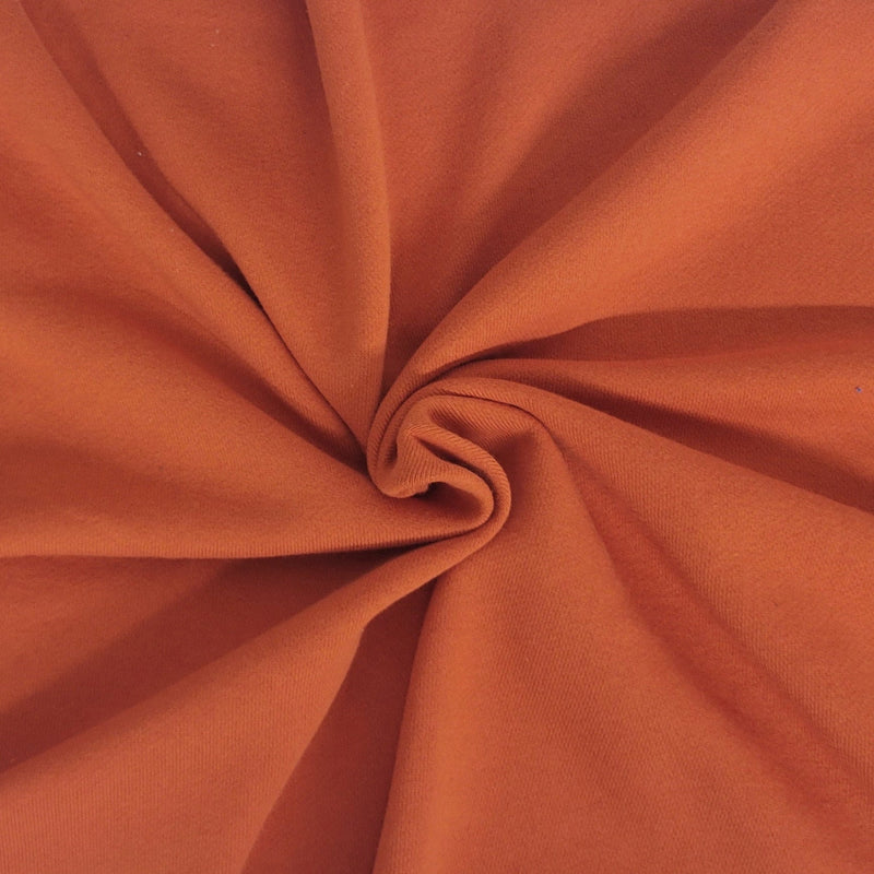 Orange Cotton French Terry Knit