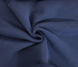 French Terry Knit Navy Silk Cotton