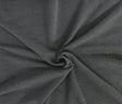 French Terry Knit Black Cotton Tencel Spandex