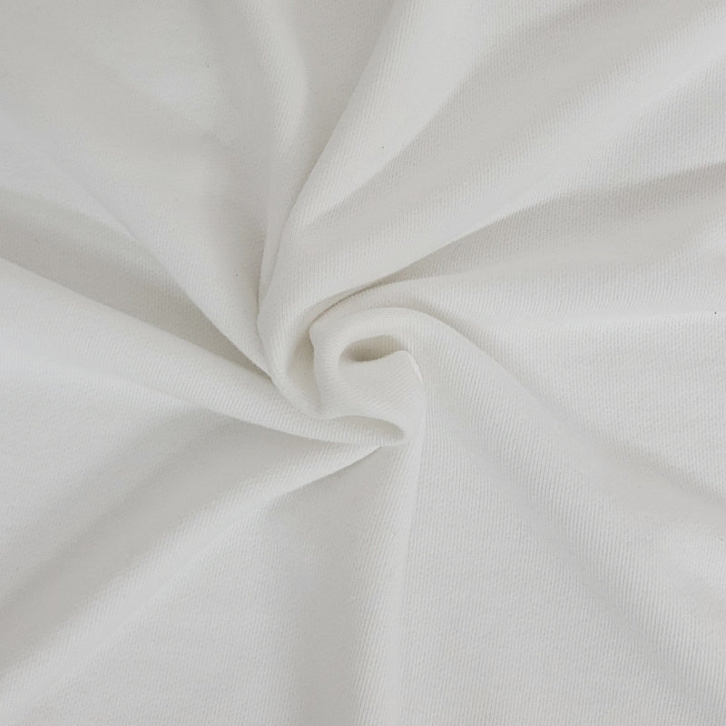 Cotton French Terry Knit White 460GSM