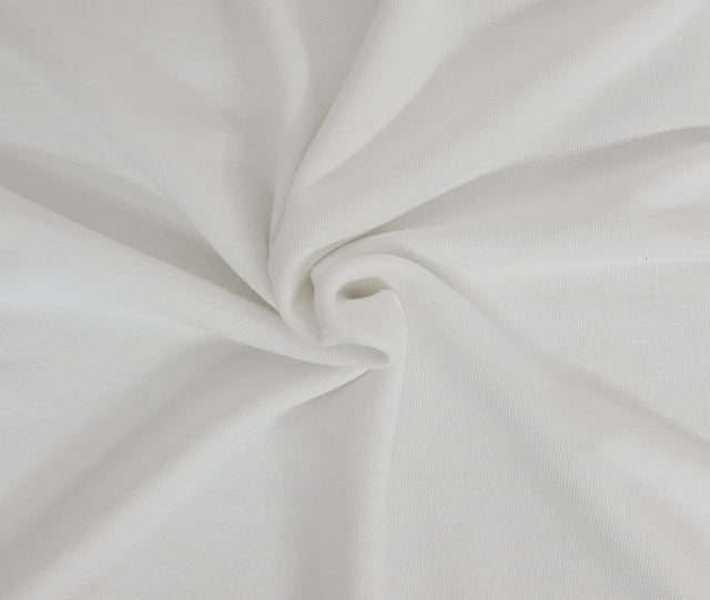 Cotton French Terry Knit White 460GSM