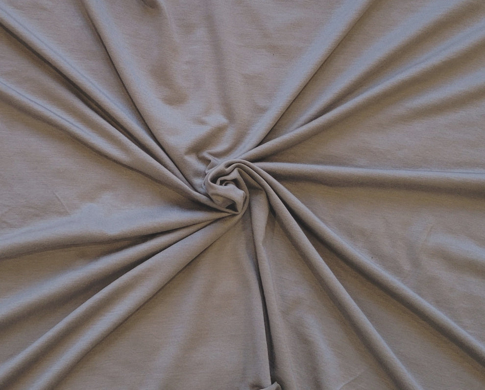 1 Yard Opal Gray Tencel Siro Spandex Jersey Knit Fabric Soft Durable 230 GSM