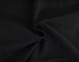 French Terry Knit Jet Black Cotton