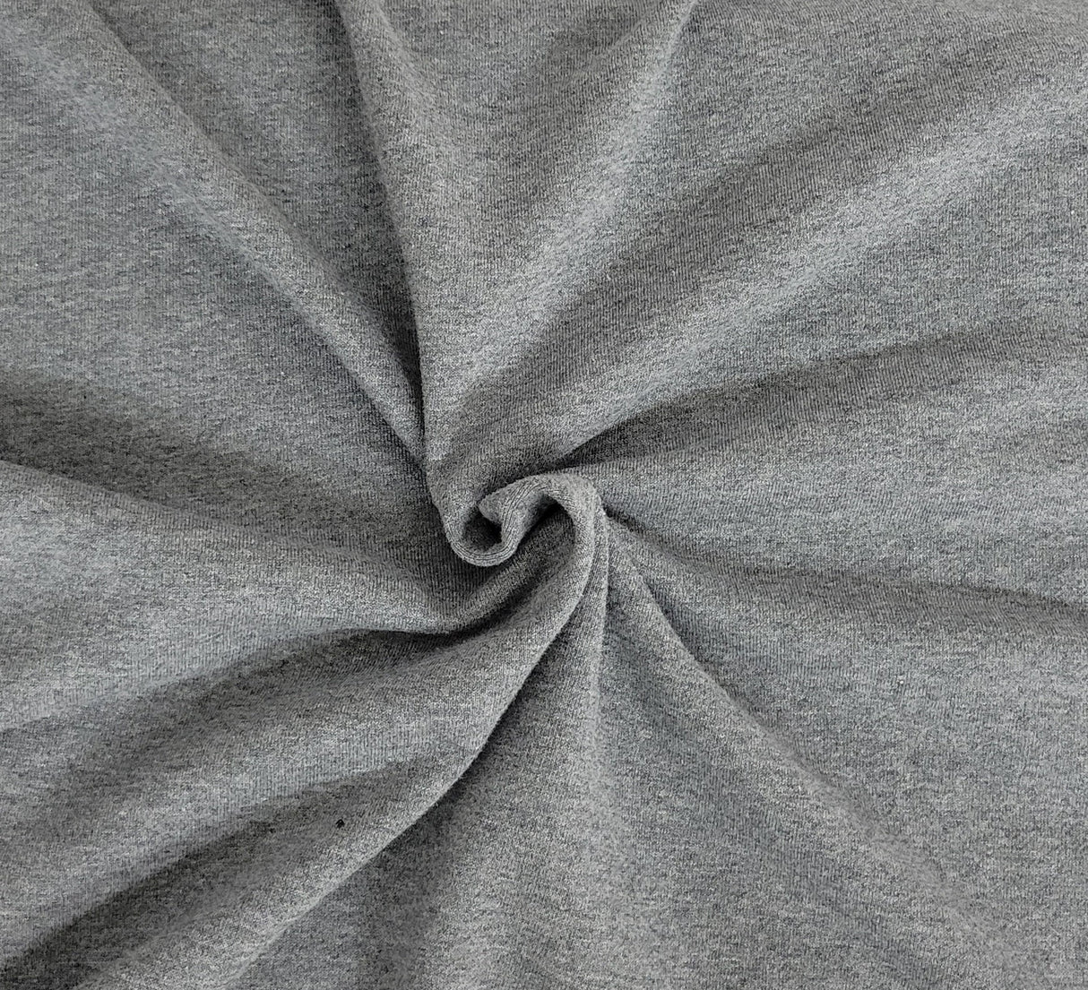 Cotton French Terry Knit Dark Heather Gray