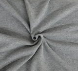 Cotton French Terry Knit Dark Heather Gray
