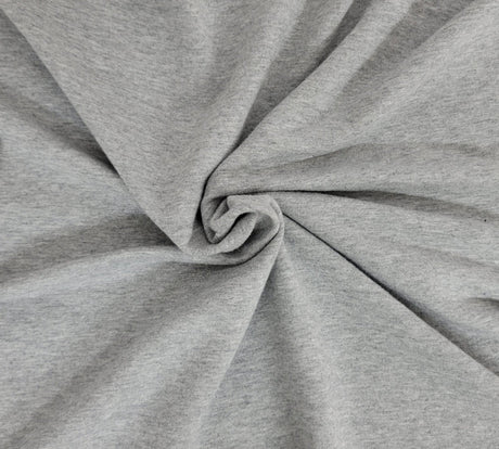 French Terry Heather Gray Modal Cotton Spandex