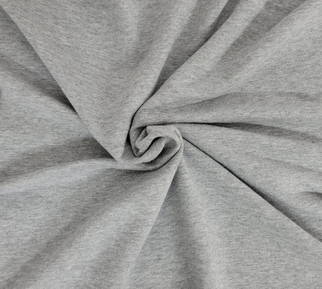 French Terry Heather Gray Modal Cotton Spandex