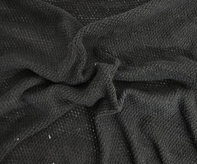 Cotton Sweater Knit Black