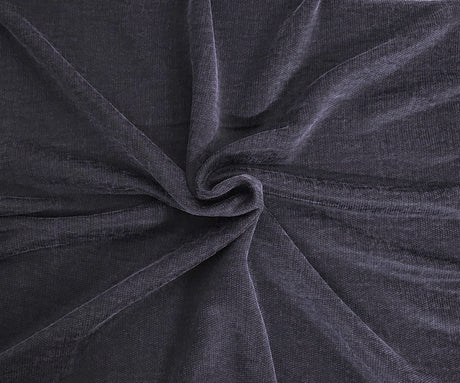 French Terry Knit Eggplant Cotton Rayon Blend
