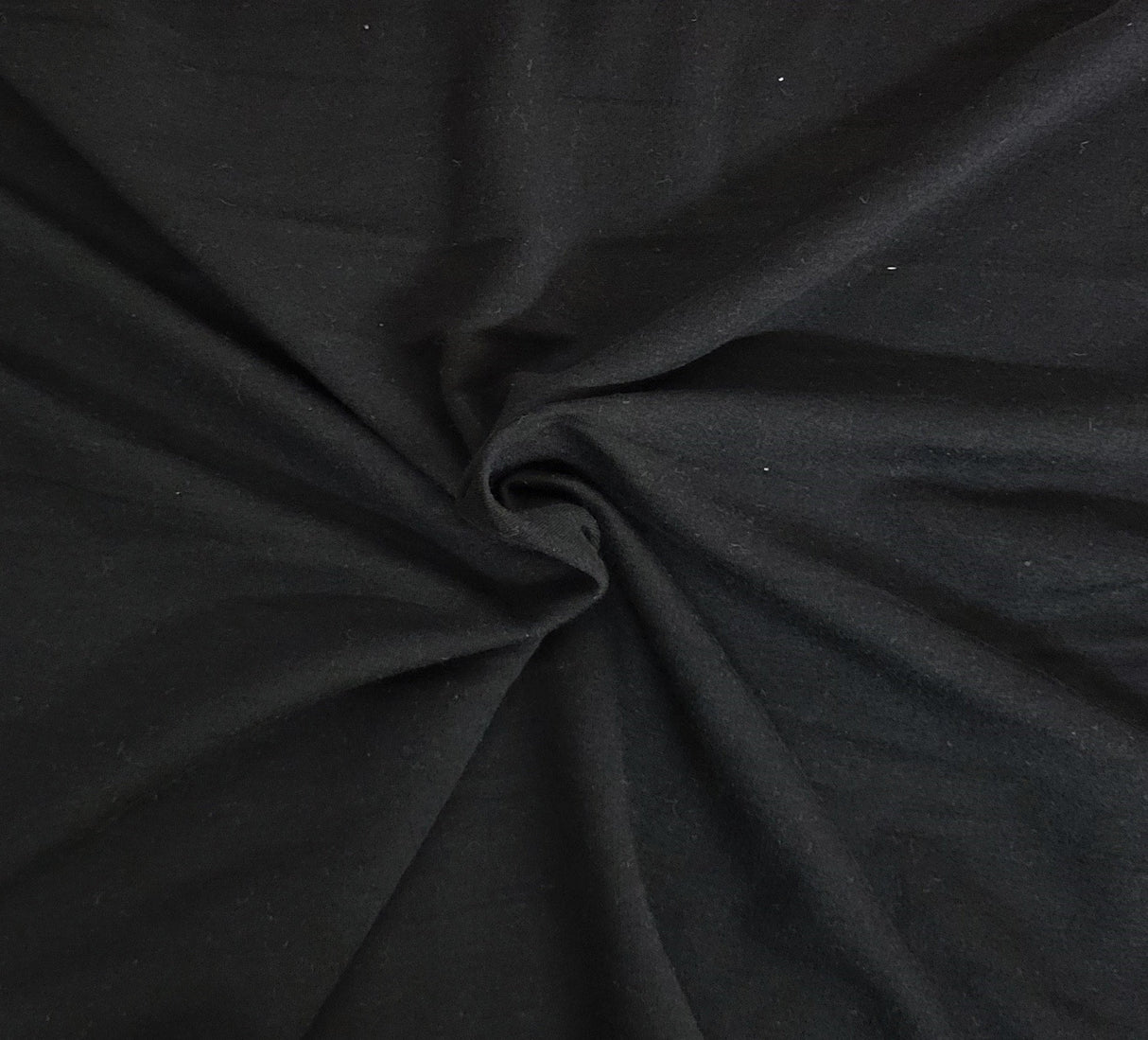 Modal Cotton Spandex Fleece Knit Black