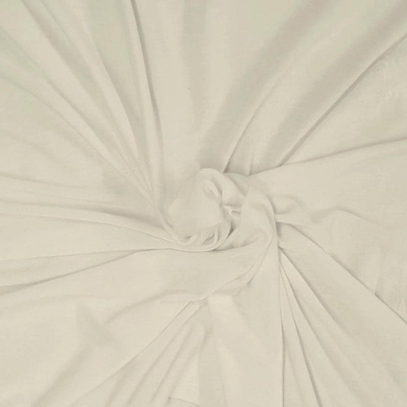 1 Yard Off White Rayon Spandex Jersey Knit Fabric 63 Inches Wide