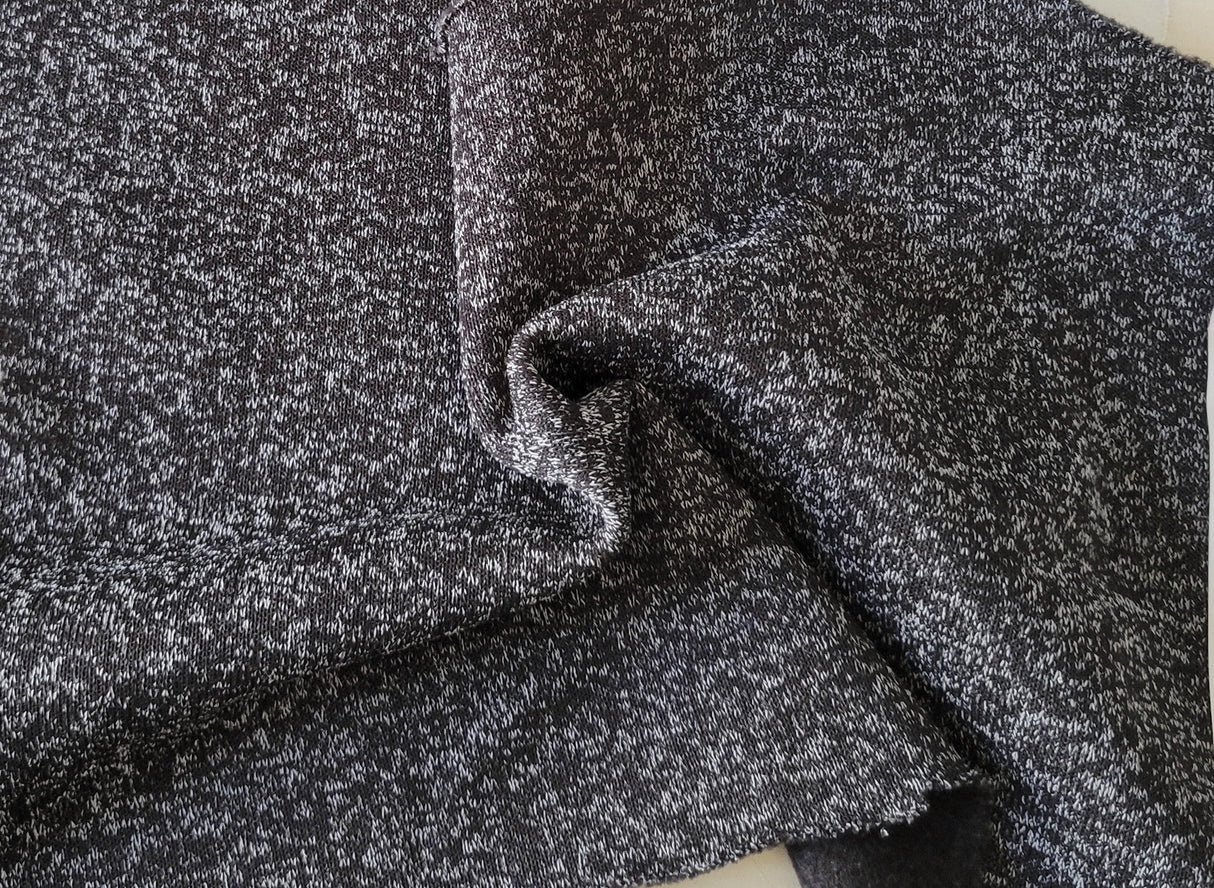 Fleece Knit Heather Black