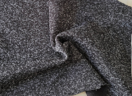 Fleece Knit Heather Black
