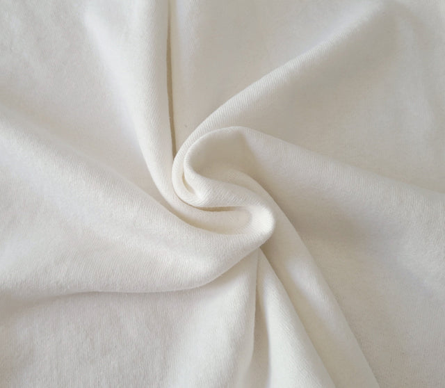 French Terry Knit Off White Hemp Organic Cotton