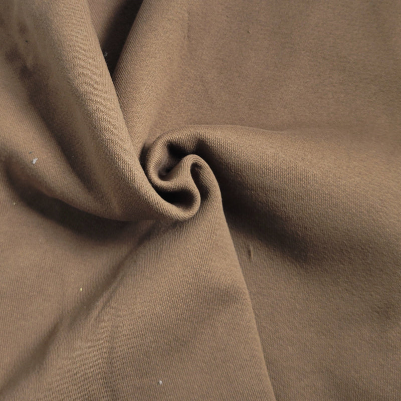 Cotton Sweatshirt Fleece Mocha Heavyweight