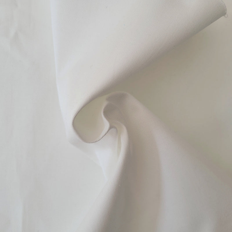 Organic Cotton Spandex Twill PFD Off White