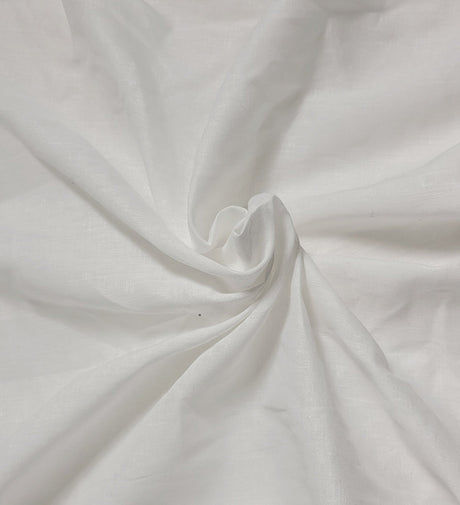 Hemp Cotton Woven White Fabric
