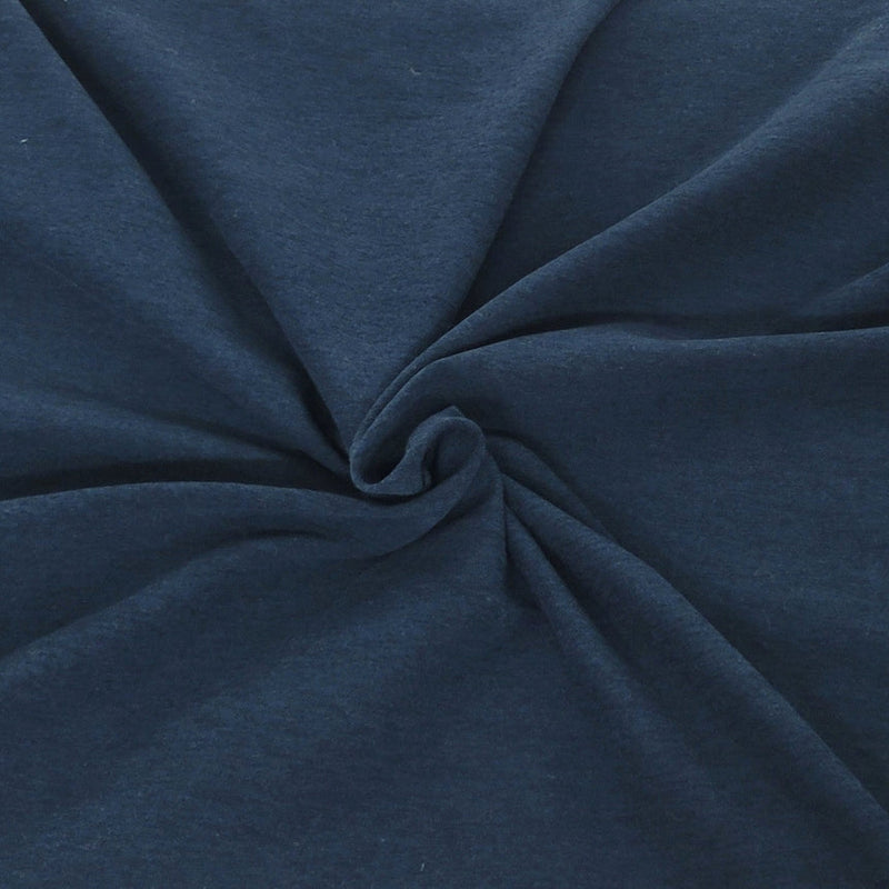 1 Yard Heather Navy Polyester Spandex Activewear Performance Knit Fabric 61 Inches Wide