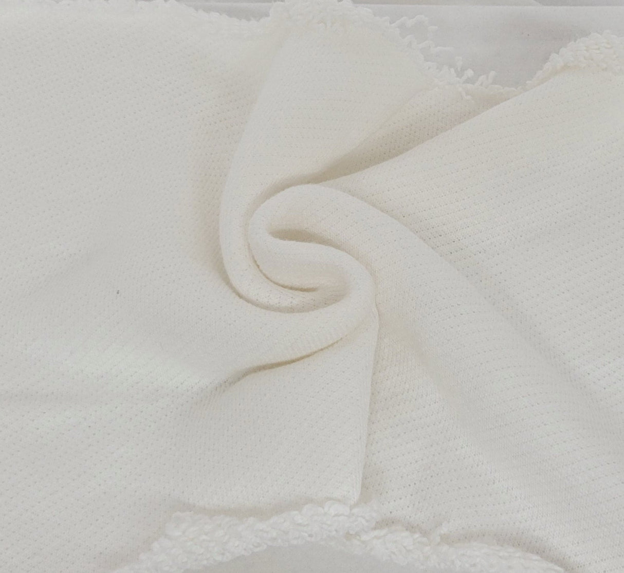 French Terry Knit Off White Heavyweight