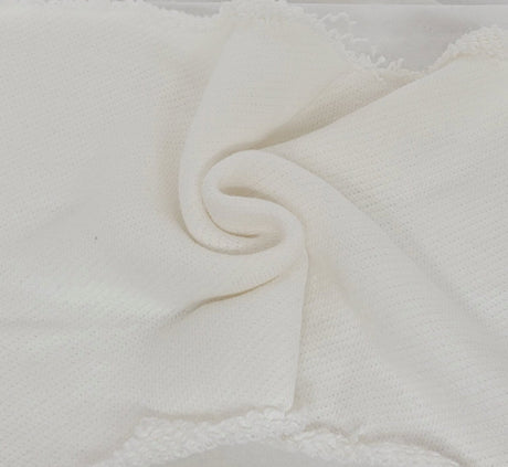 French Terry Knit Off White Heavyweight