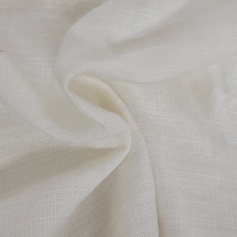 Linen Woven Fabric Off White 200 GSM