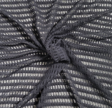Navy Polyester Sweater Knit