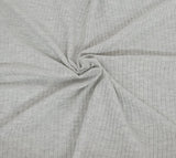 Rib Knit Ash Gray Organic Cotton Lyocell Spandex
