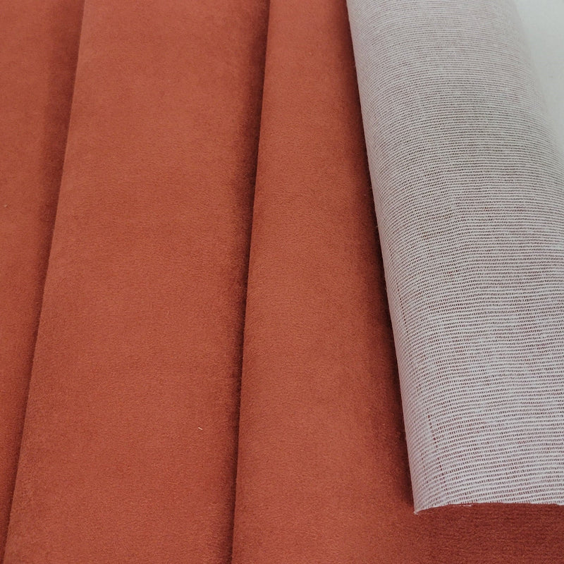 Vegan Suede Orange With Backing