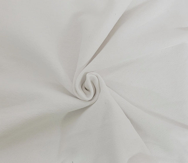 Cotton French Terry Knit Bright White