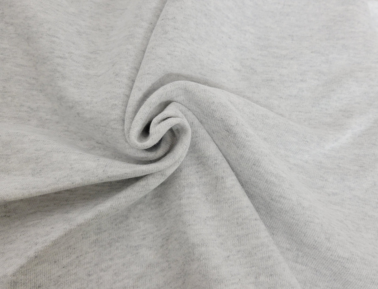 Cotton French Terry Knit Ash White