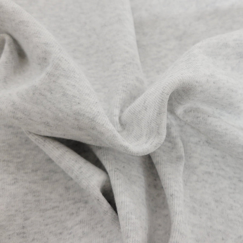 Cotton 1x1 Rib Knit Ash White