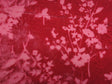 Silk Velvet Burnout Flower Hot Pink