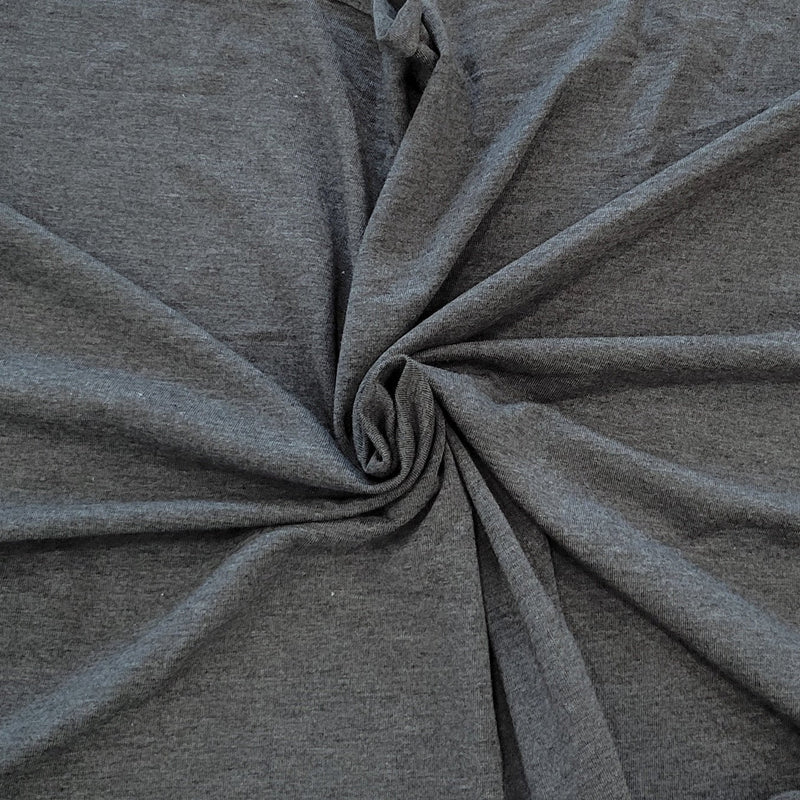 Organic Cotton Tencel Jersey Charcoal